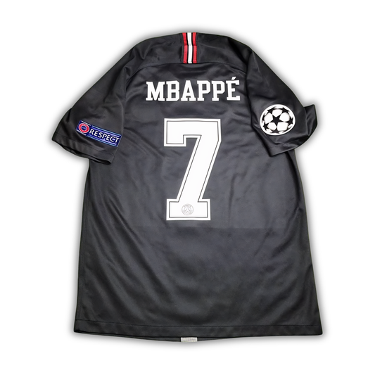 18/19 Mbappe PSG 4th Jordan Black Jersey