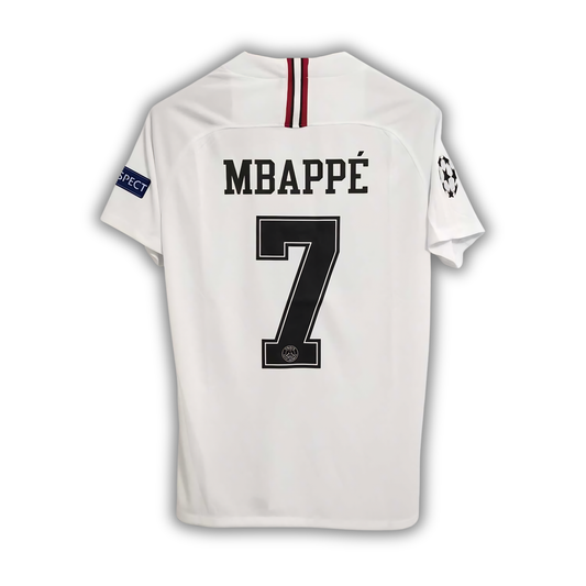 18/19 Mbappe PSG 4th Jordan White Jersey