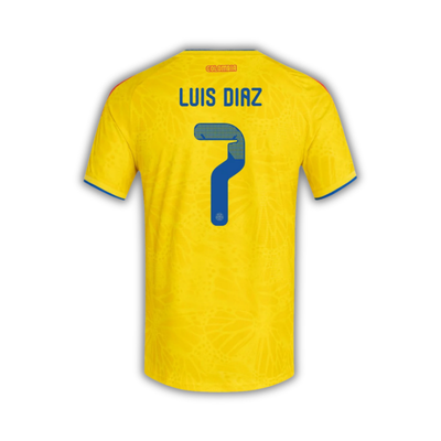 2026 Luis Diaz Colombia World Cup Home Jersey