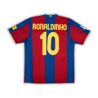 2007/08 Ronaldinho Barcelona Home Jersey