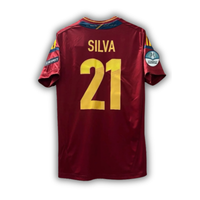 2012 Silva Spain Euro Home Jersey