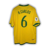 2006 Roberto Carlos Brazil World Cup Home Jersey