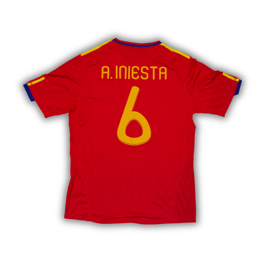 2010 Iniesta Spain Home Jersey