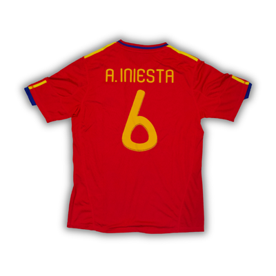 2010 Iniesta Spain Home Jersey