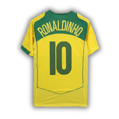 2004 Ronaldinho Brazil Home Jersey