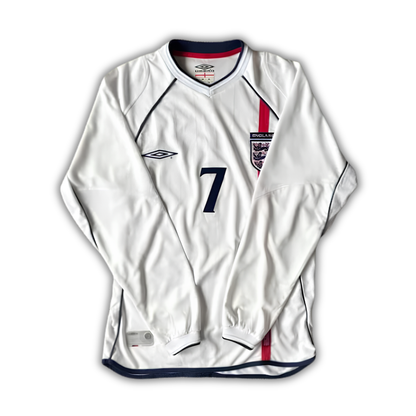 2002 Beckham England World Cup Home Jersey