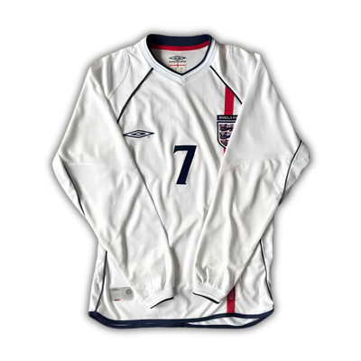 2002 Beckham England World Cup Home Jersey