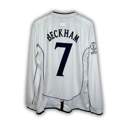 2002 Beckham England World Cup Home Jersey