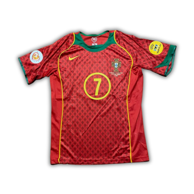 2004 Figo Portugal Euro Home Jersey