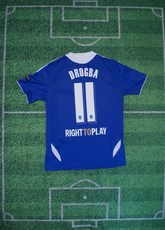 Chelsea 2011/12 Didier Drogba UCL Final Retro Jersey #11 Size L