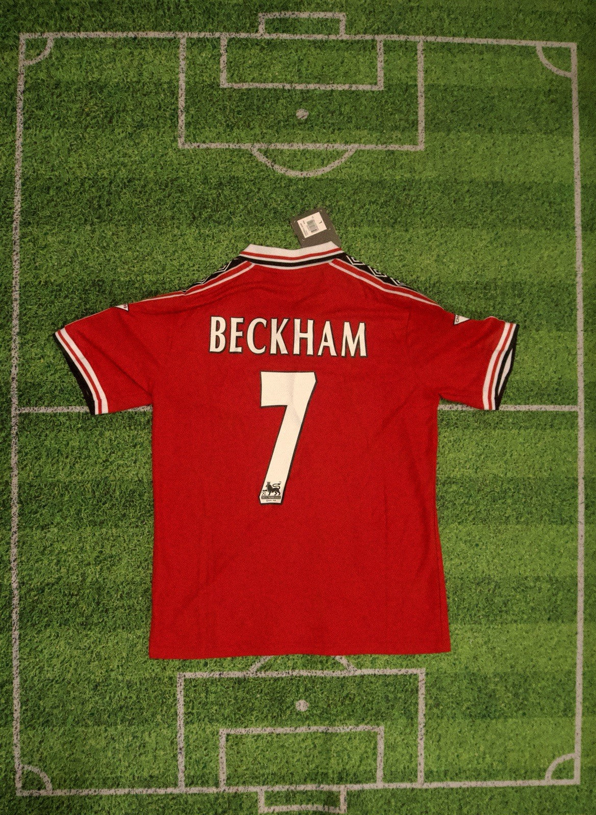 1998/99 David Beckham Manchester United Home Jersey Medium 