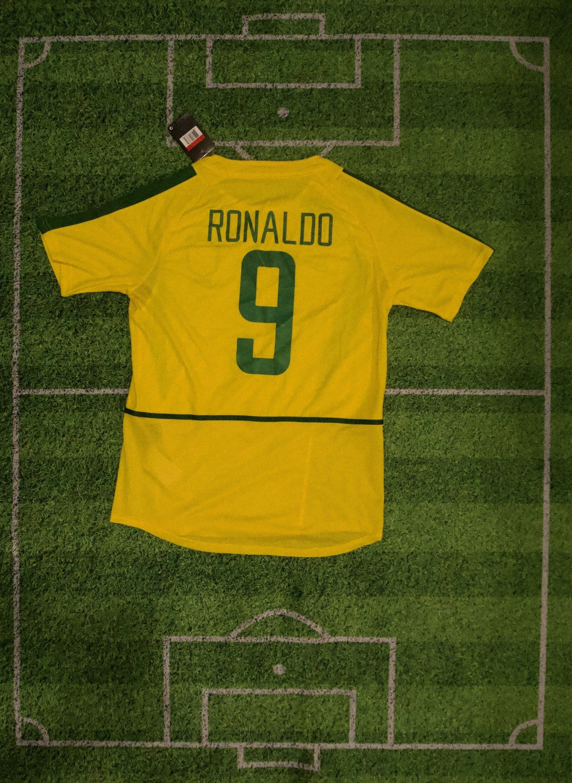 2002 Ronaldo Brazil World Cup Home Jersey Large