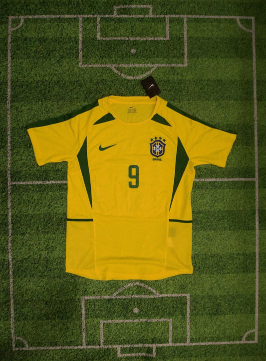 2002 Ronaldo Brazil World Cup Home Jersey Large