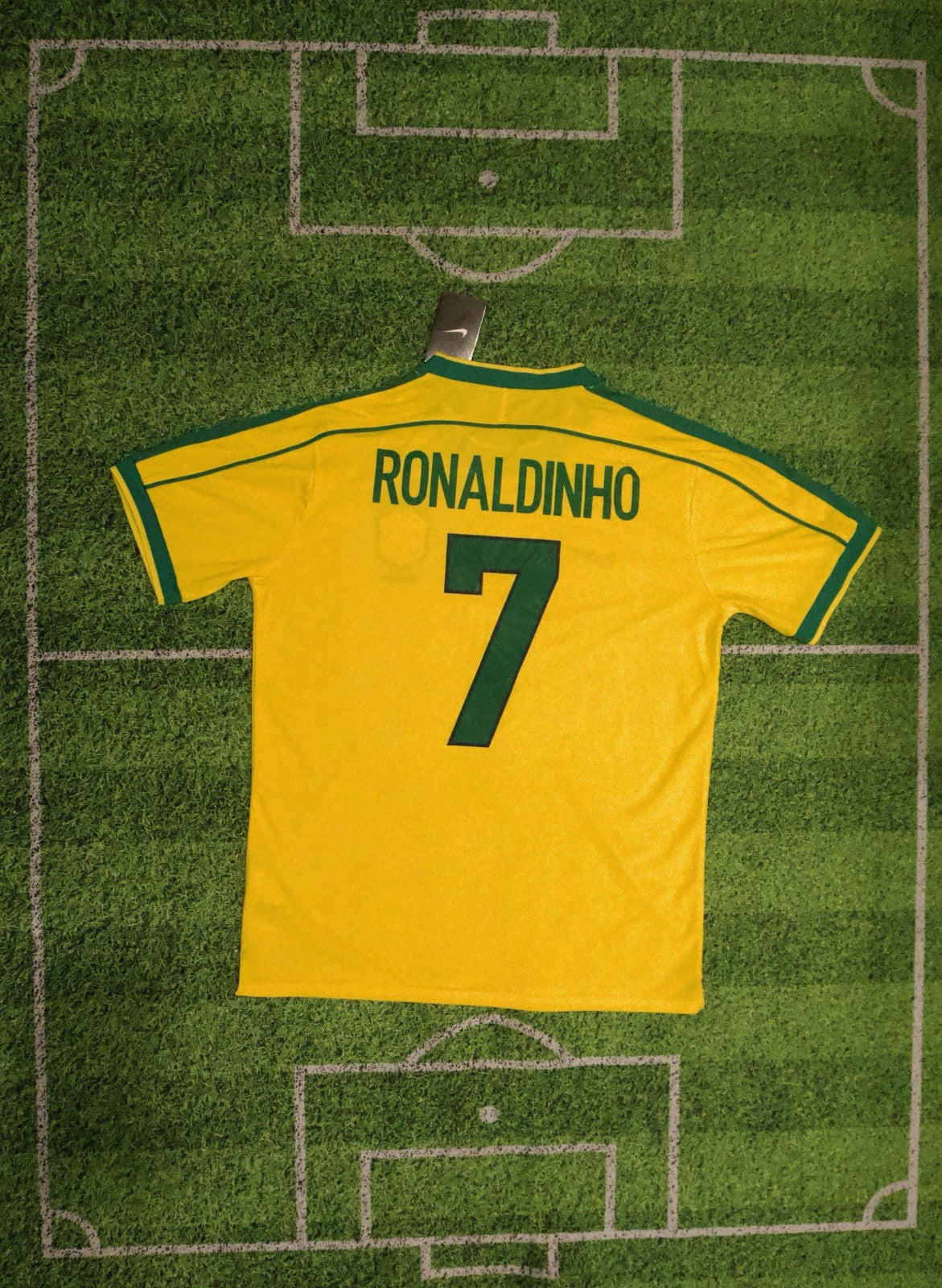 1998 Ronaldinho Brazil World Cup Home Jersey X-Large