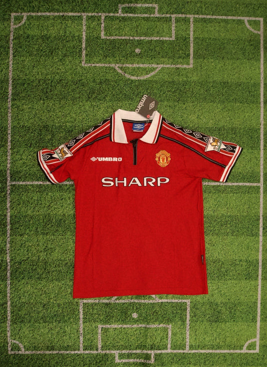 1998/99 David Beckham Manchester United Home Jersey Medium 