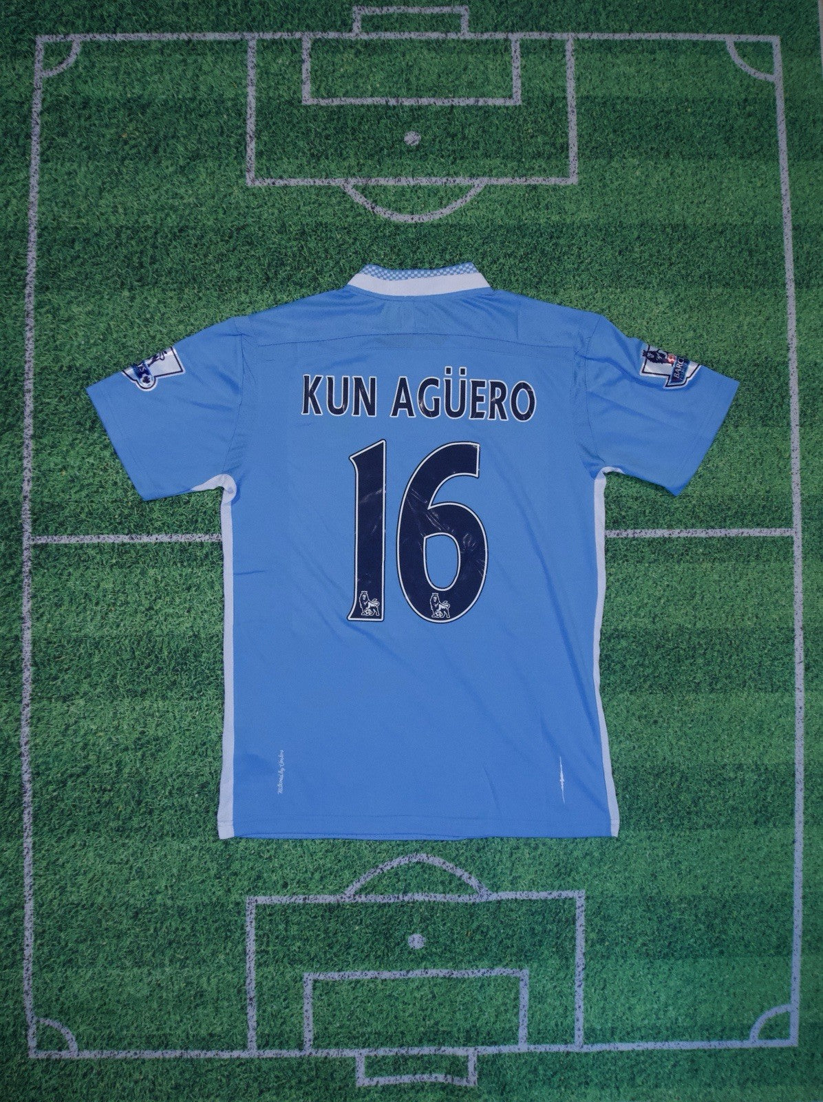 Aguero 11/12 Manchester City Home Jersey