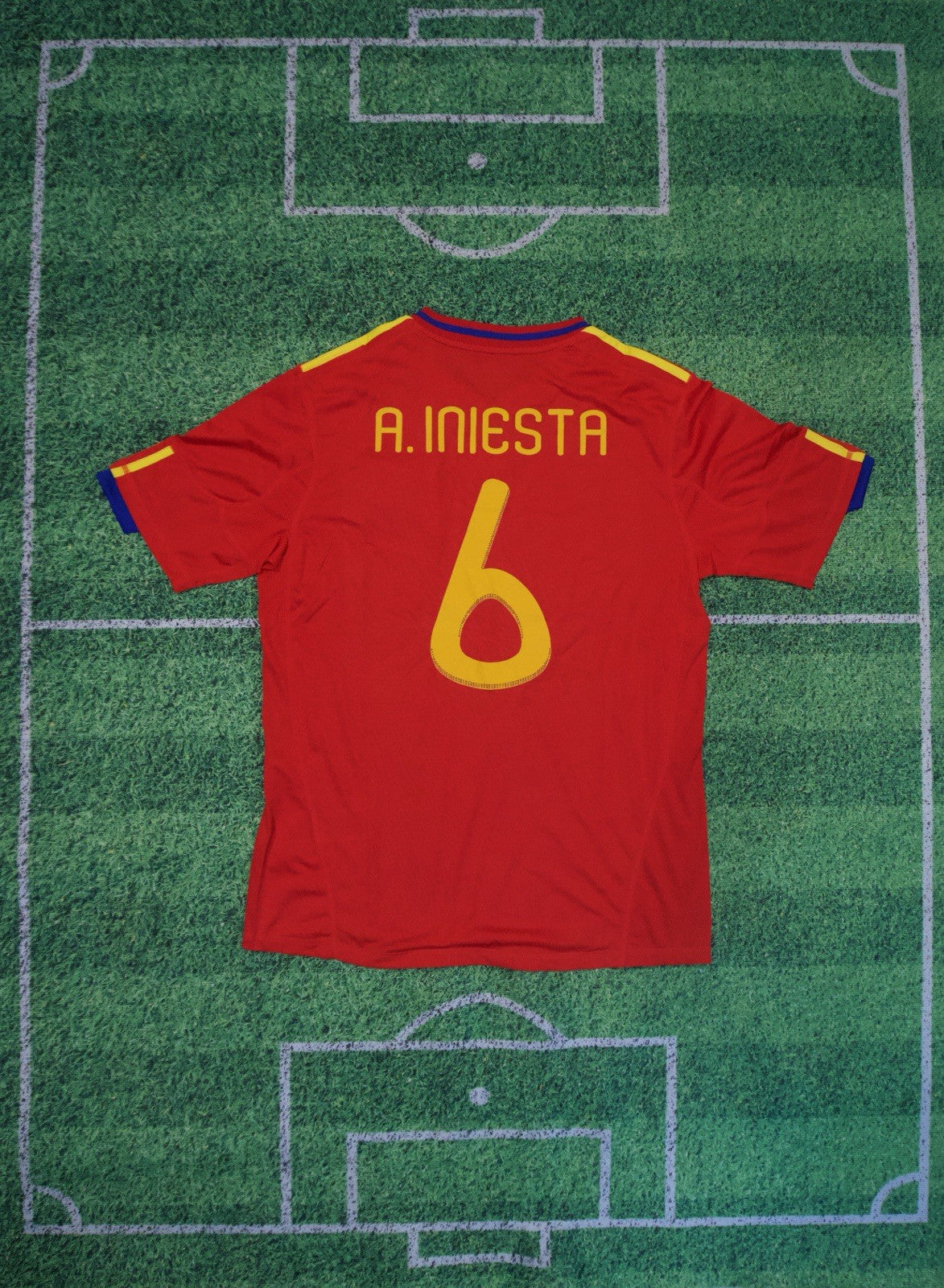 2010 Iniesta Spain Home Jersey