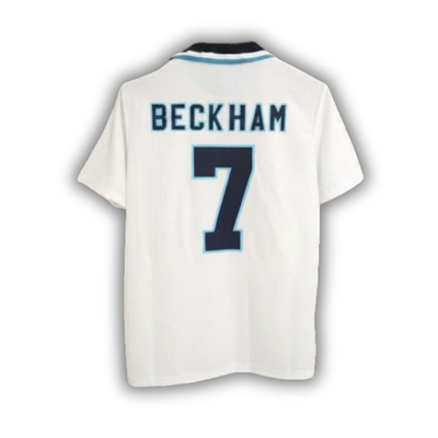 1996 Beckham England Home Jersey