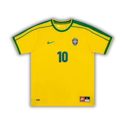 1998 Rivaldo Brazil Home Jersey