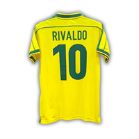 1998 Rivaldo Brazil Home Jersey