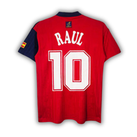 1996 Raul Spain Euro Home Jersey
