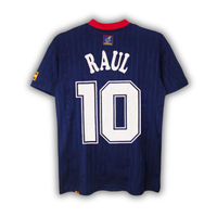 1996 Raul Spain Euro Away Jersey