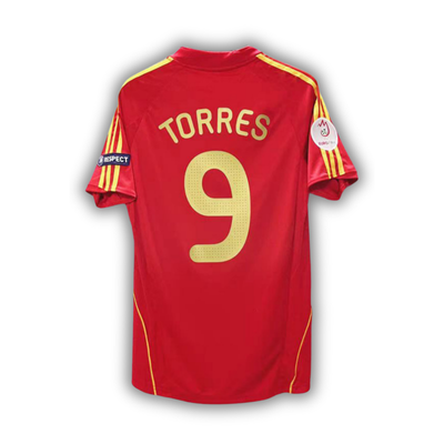 2008 Torres Spain Euro Home Jersey