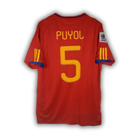 2010 Puyol Spain World Cup Home Jersey