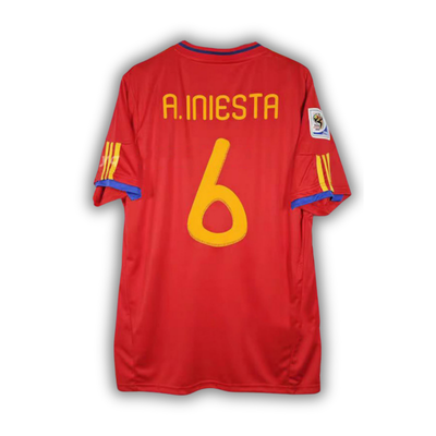 2010 Iniesta Spain World Cup Home Jersey