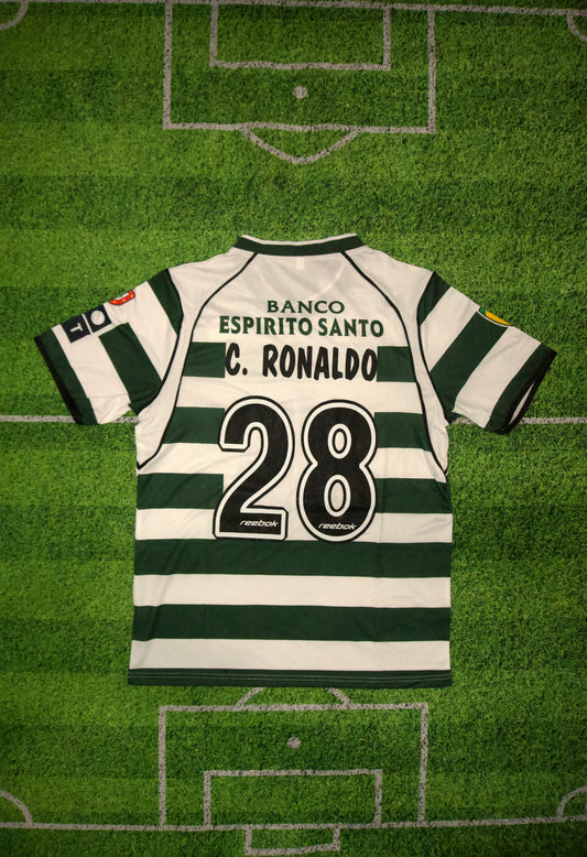02/03 Ronaldo Sporting Home Jersey
