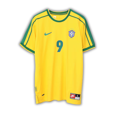 1998 Ronaldo Brazil World Cup Home Jersey