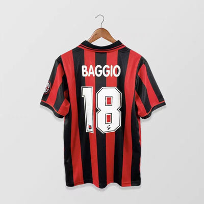 1995/96 Baggio AC Milan Home Jersey