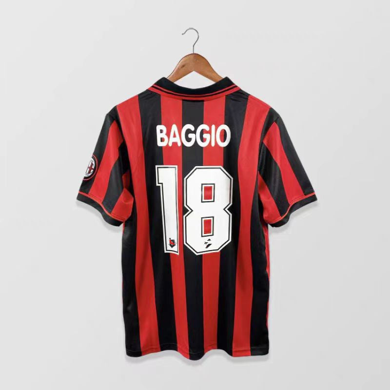 1995/96 Baggio AC Milan Home Jersey