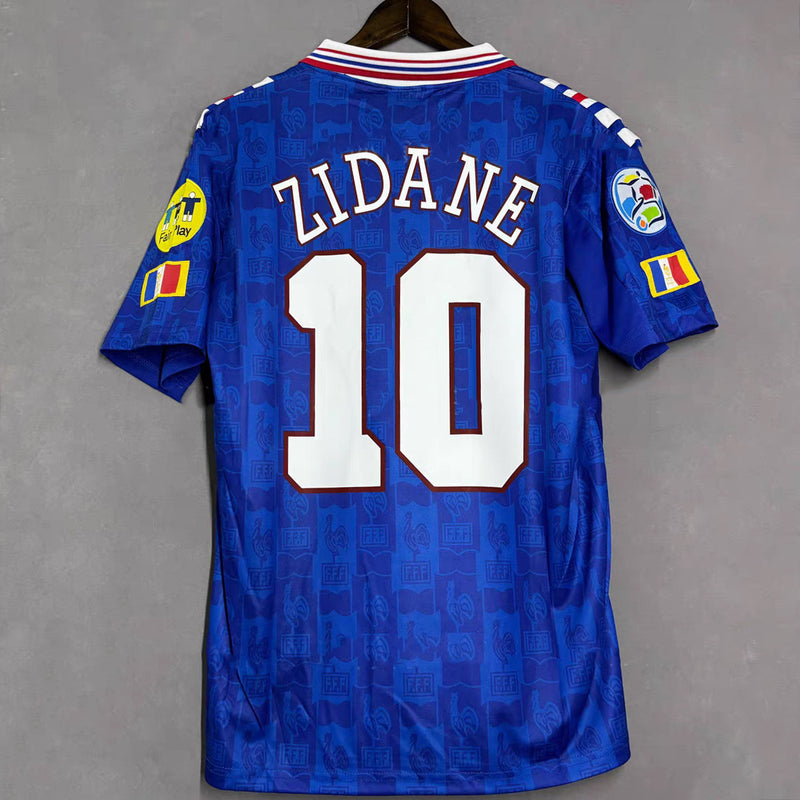 1996 Zidane France Euro Home Jersey