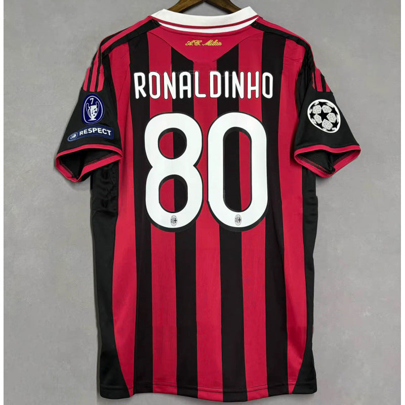2009/10 Ronaldinho AC Milan Home Jersey
