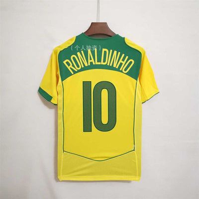 2004 Ronaldinho Brazil Home Jersey