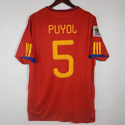 2010 Puyol Spain World Cup Home Jersey