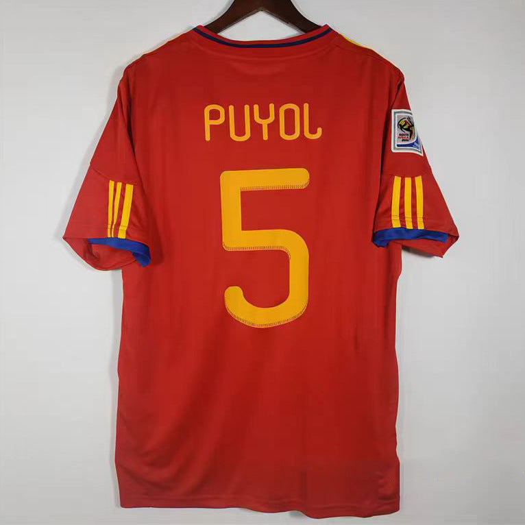 2010 Puyol Spain World Cup Home Jersey