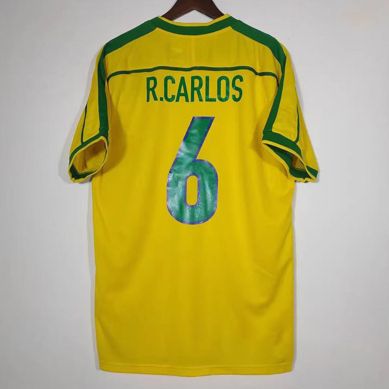 1998 Roberto Carlos Brazil World Cup Home Jersey