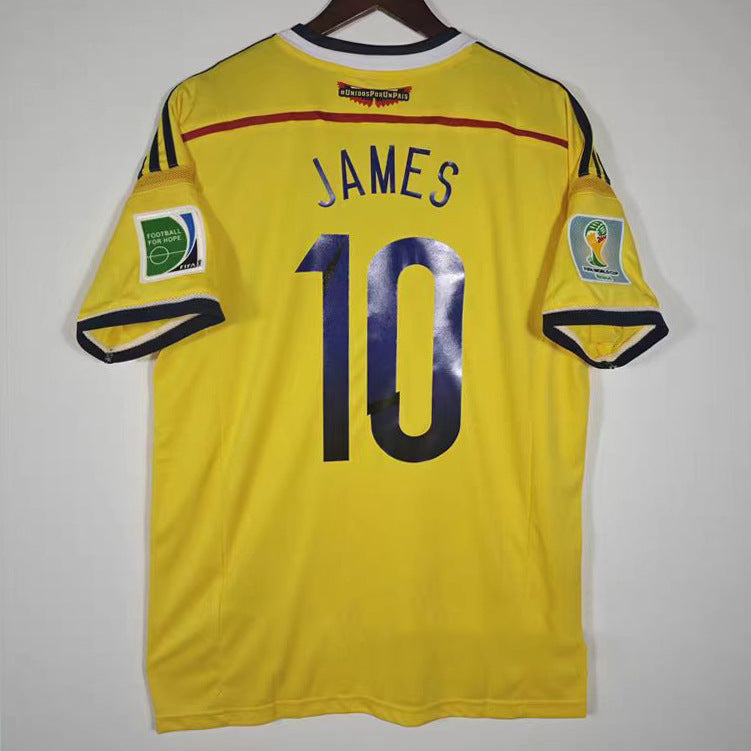 2014 James Rodriguez Colombia World Cup Home Jersey