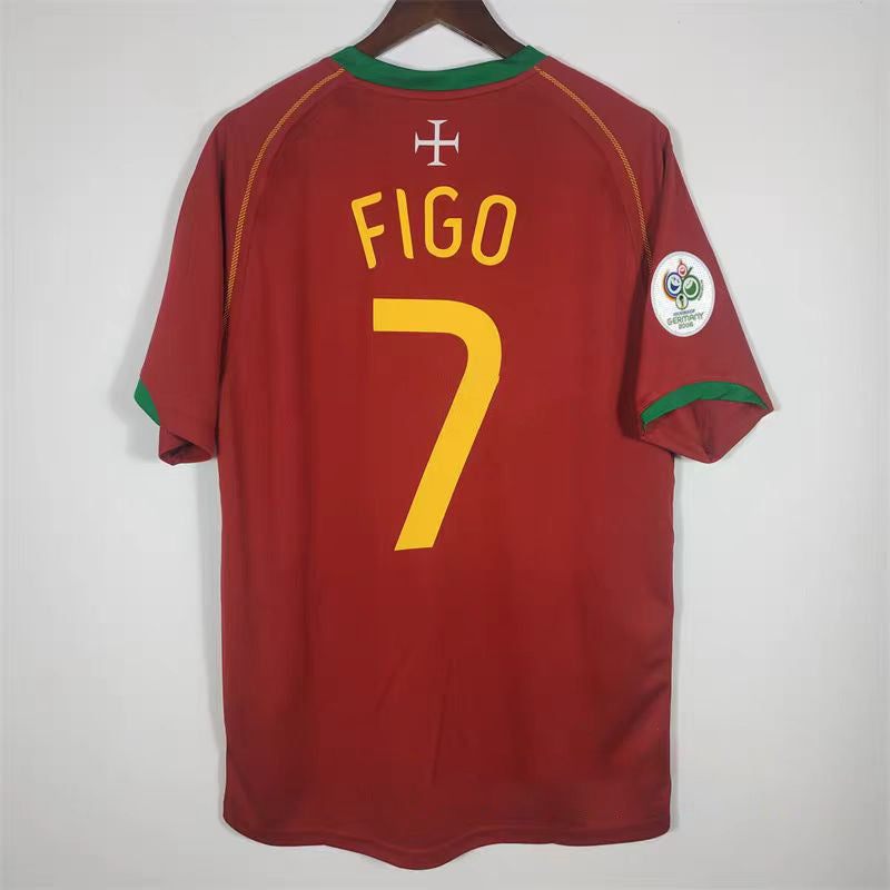 2006 Figo Portugal World Cup Home Jersey