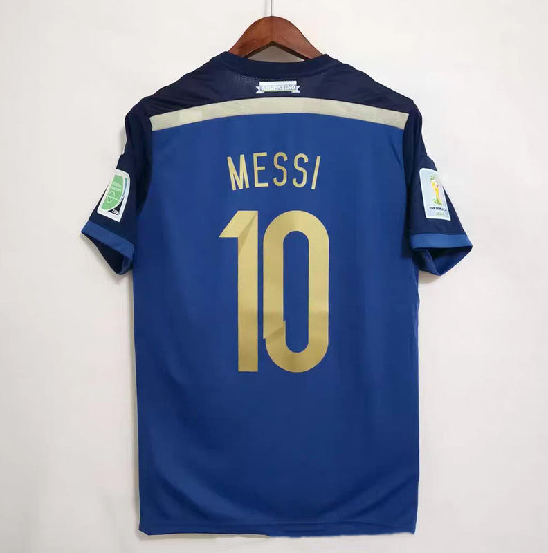 2014 Messi Argentina World Cup Away Jersey