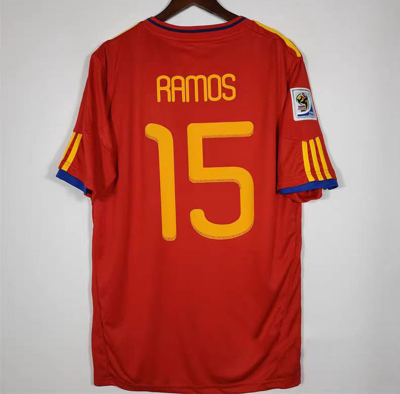 2010 Ramos Spain World Cup Home Jersey