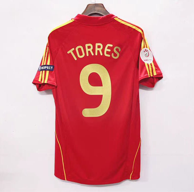 2008 Torres Spain Euro Home Jersey